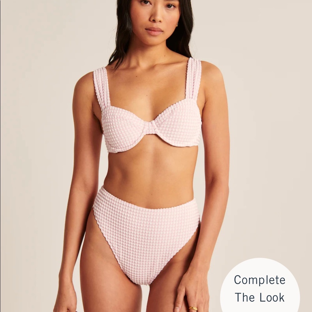 Abercrombie Tall Side High-Waist Cheeky Bikini Bottom